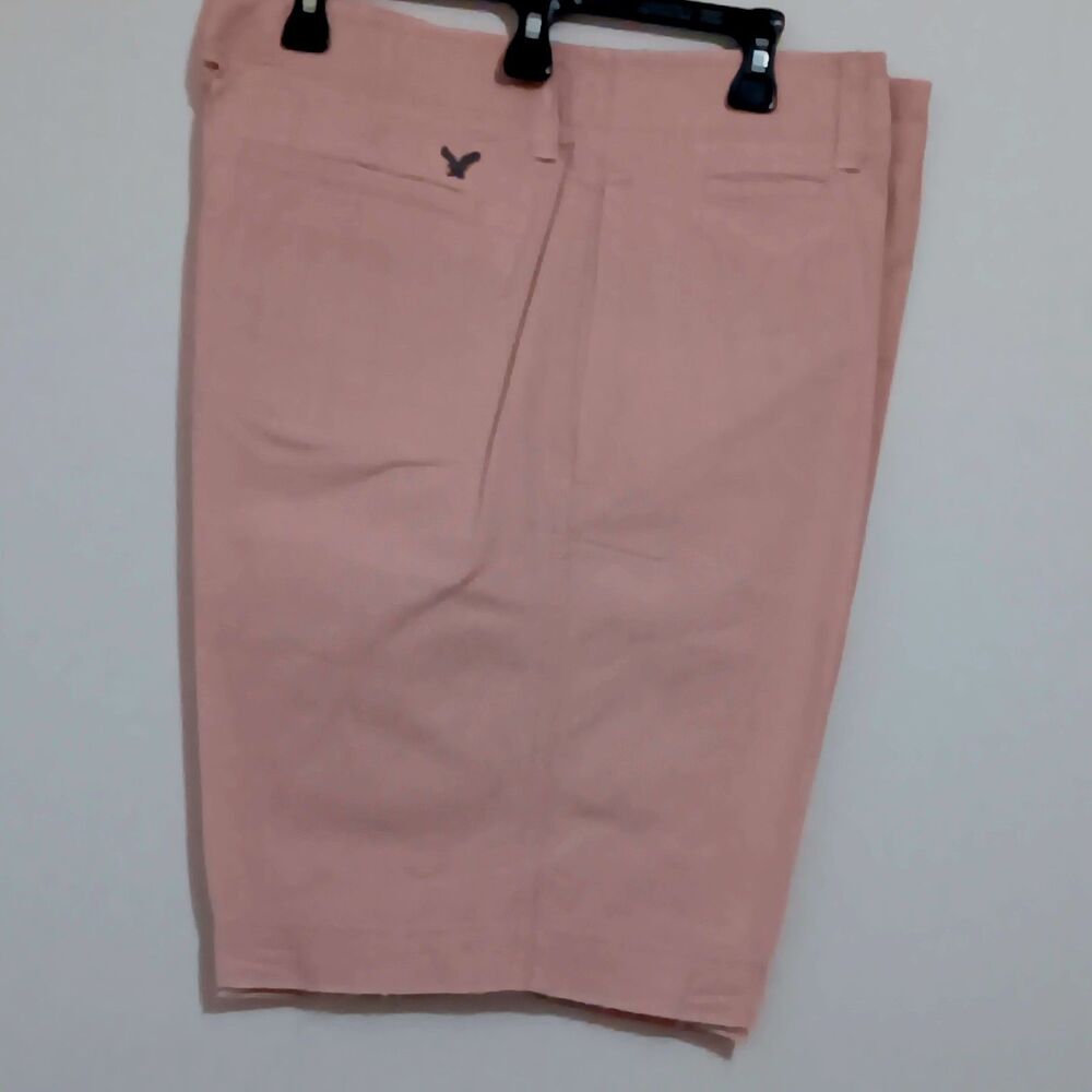 Y2K Men American Eagle Pink Chino Short Sz 36 Preppy Barbie Vintage Ken Romantic